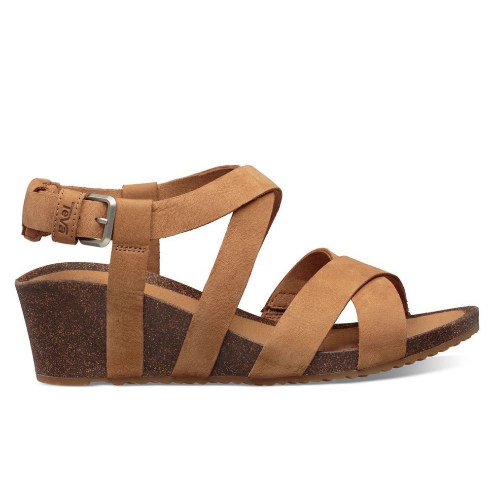 Teva Mahonia Wedge Cross Strap Sandal, 9.5